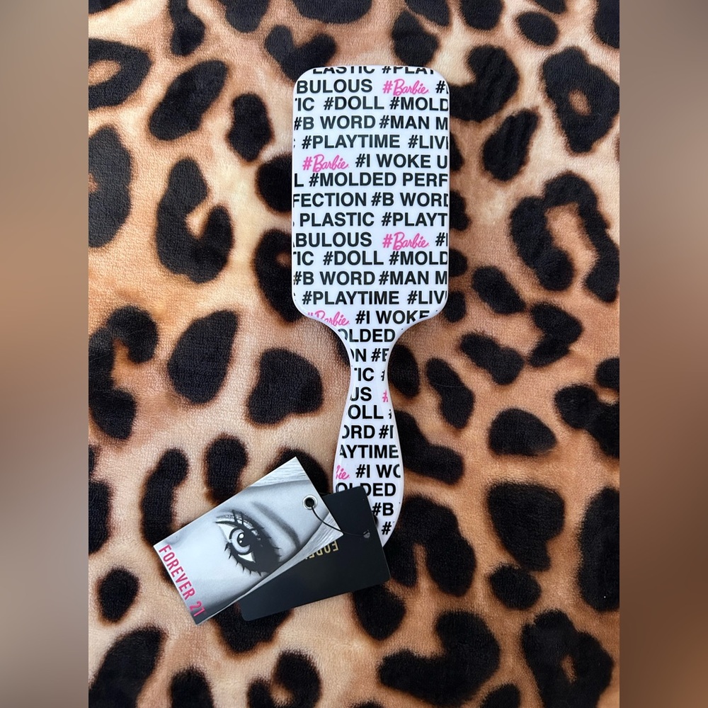 Barbie x Forever 21 limited edition logo paddle brush